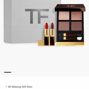 Tom Ford Lipstick and Eyeshadow Set - Deep Red and Warm Brown
